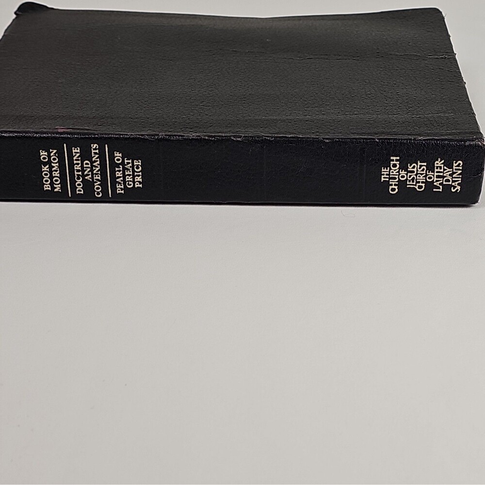 1981 LDS Large Print Triple Combination Book Mormon D&C Pearl Great Price